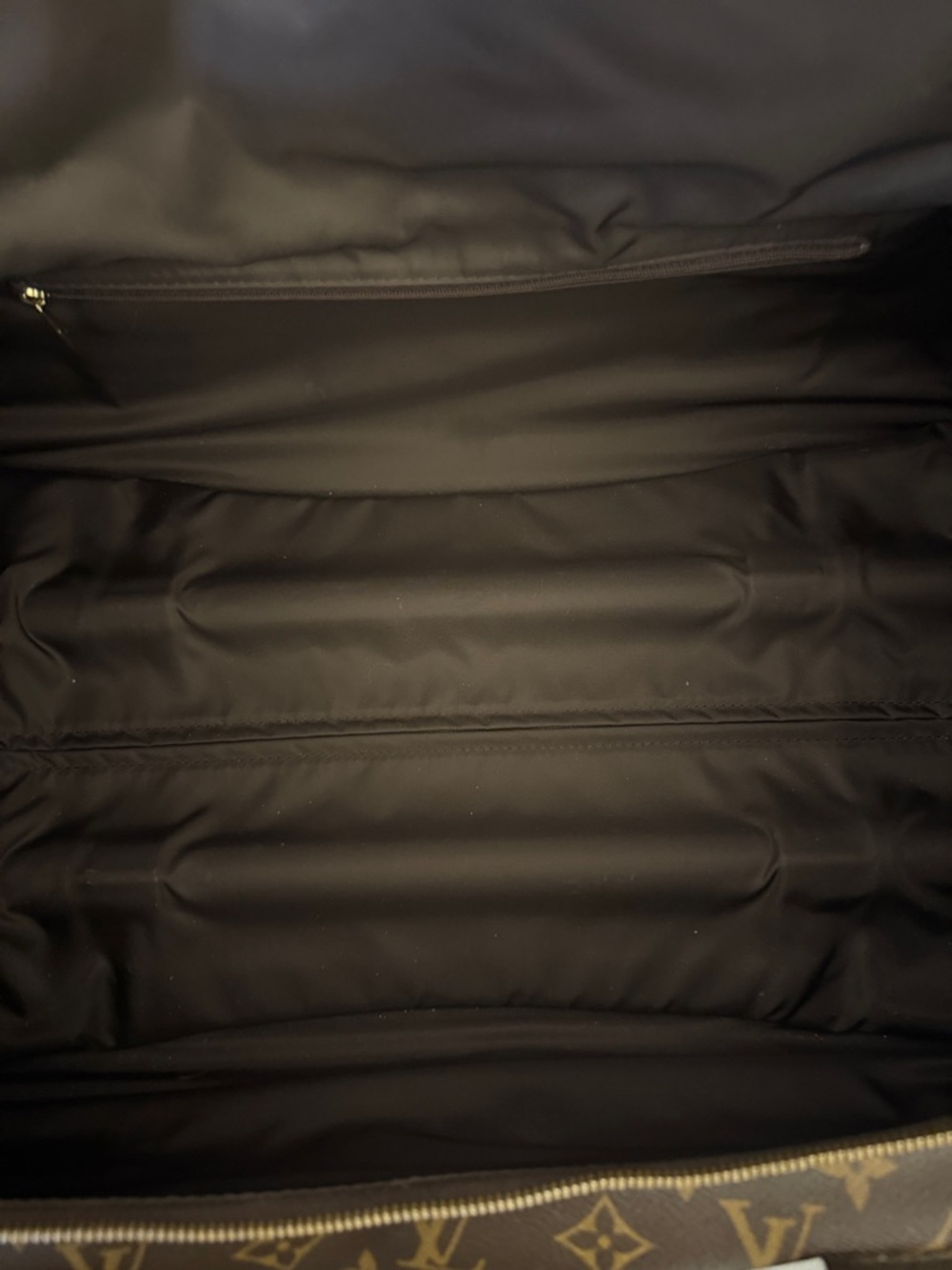 Louis Vuitton Monogram Canvas Carry All Travel Duffel in Brown & Tan - Picture 5 of 10